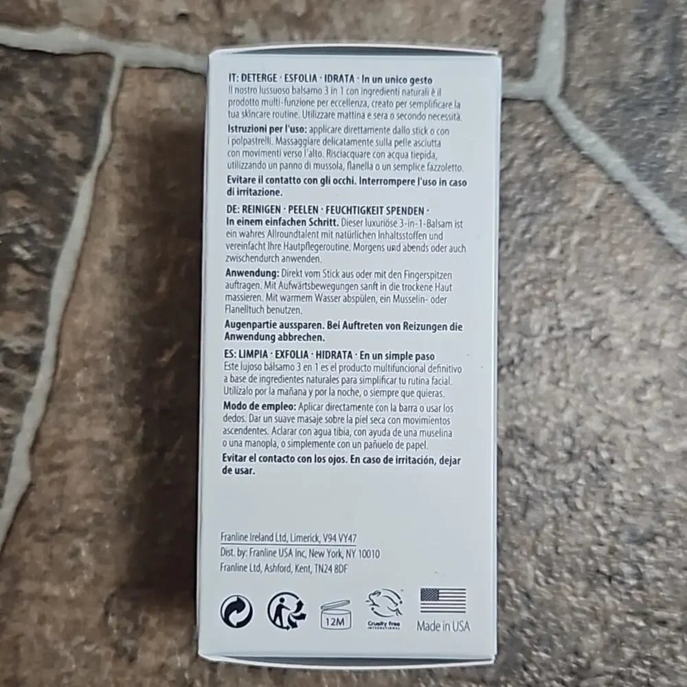 New in Box Formula Prescott Tri Balm 3 in 1 Cleanse Exfoliate Moisturizer Stick